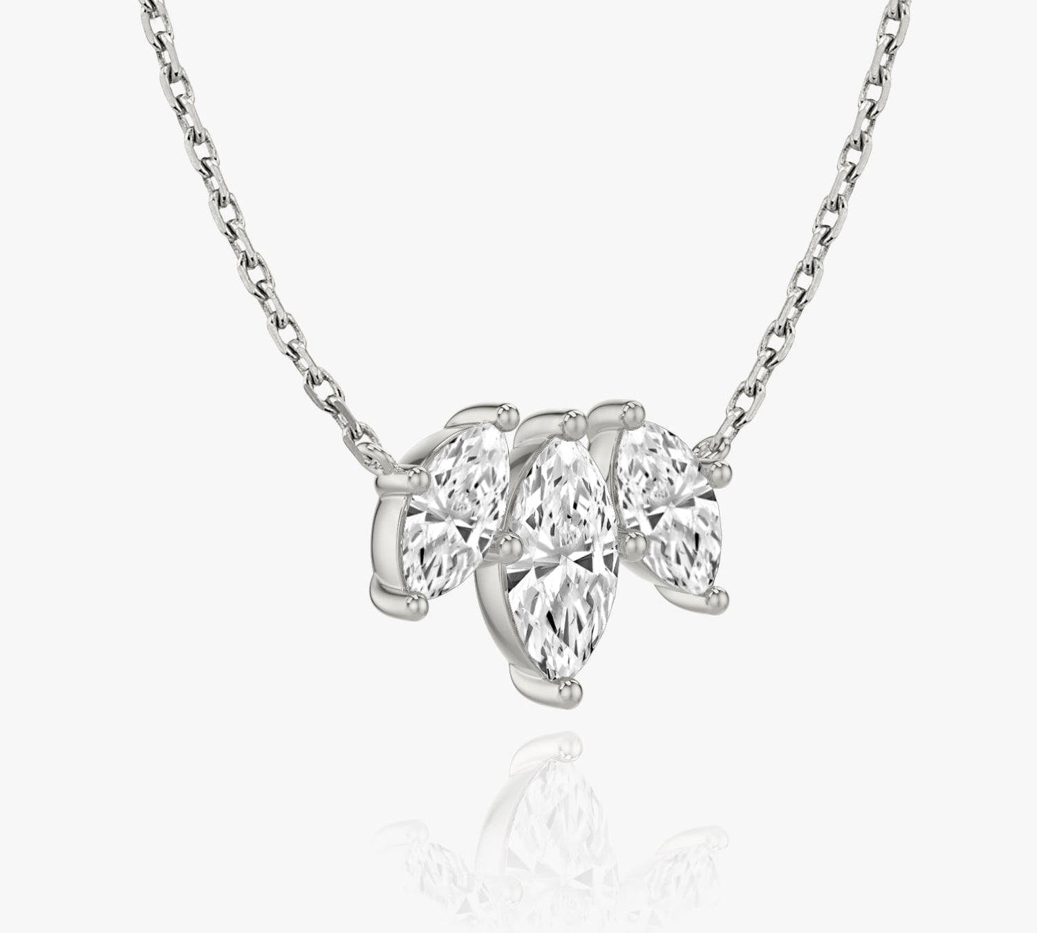 1.0 TCW Marquise  Lab Grown Diamond Necklace