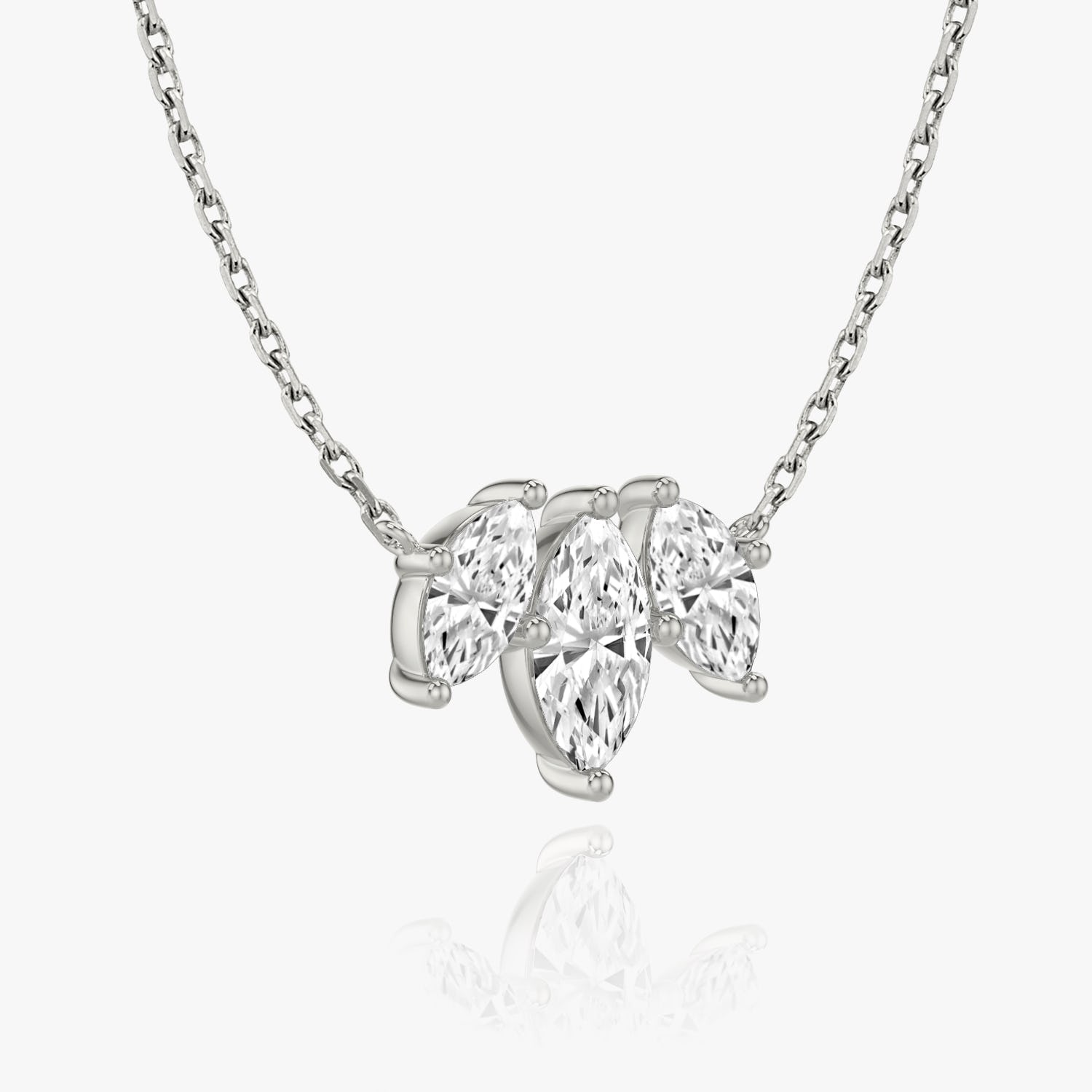 1.0 TCW Marquise  Lab Grown Diamond Necklace