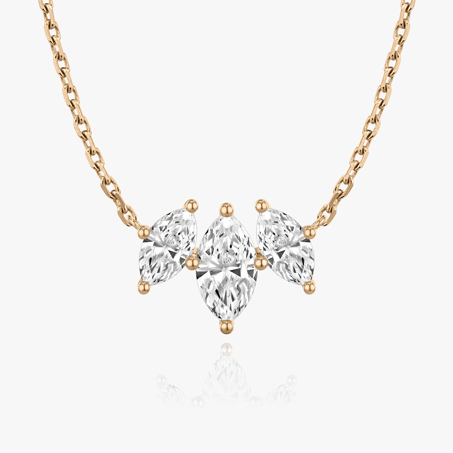 1.0 TCW Marquise  Lab Grown Diamond Necklace