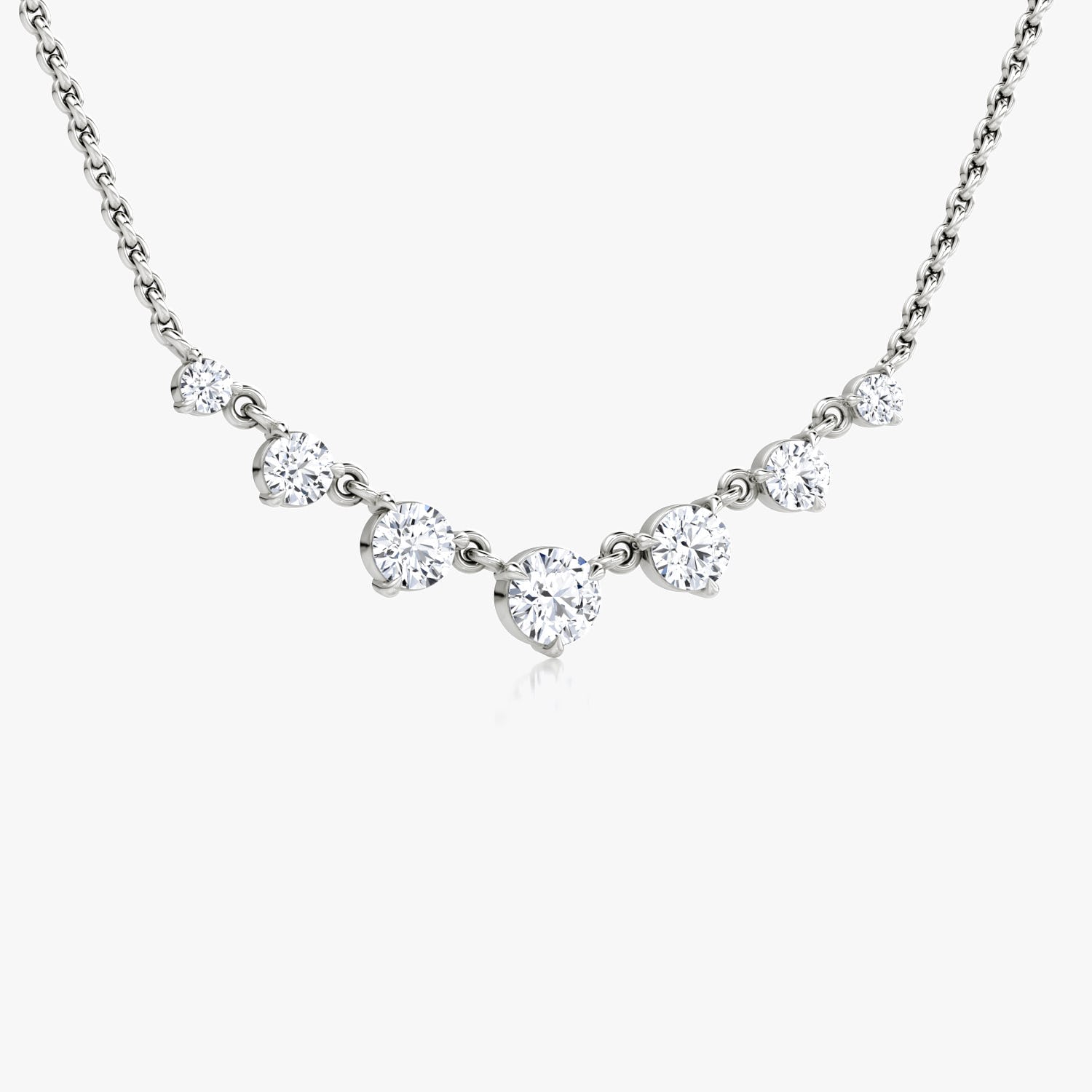 0.25 CT Round  Lab Grown Diamond Necklace