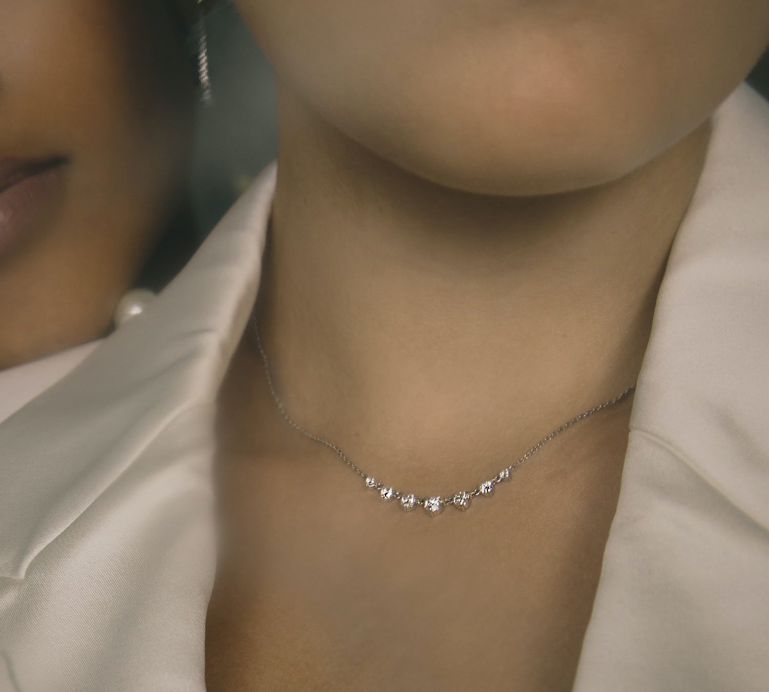 0.25 CT Round  Lab Grown Diamond Necklace