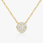 0.12 TCW Round  Lab Grown Diamond Necklace