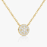 0.12 TCW Round  Lab Grown Diamond Necklace