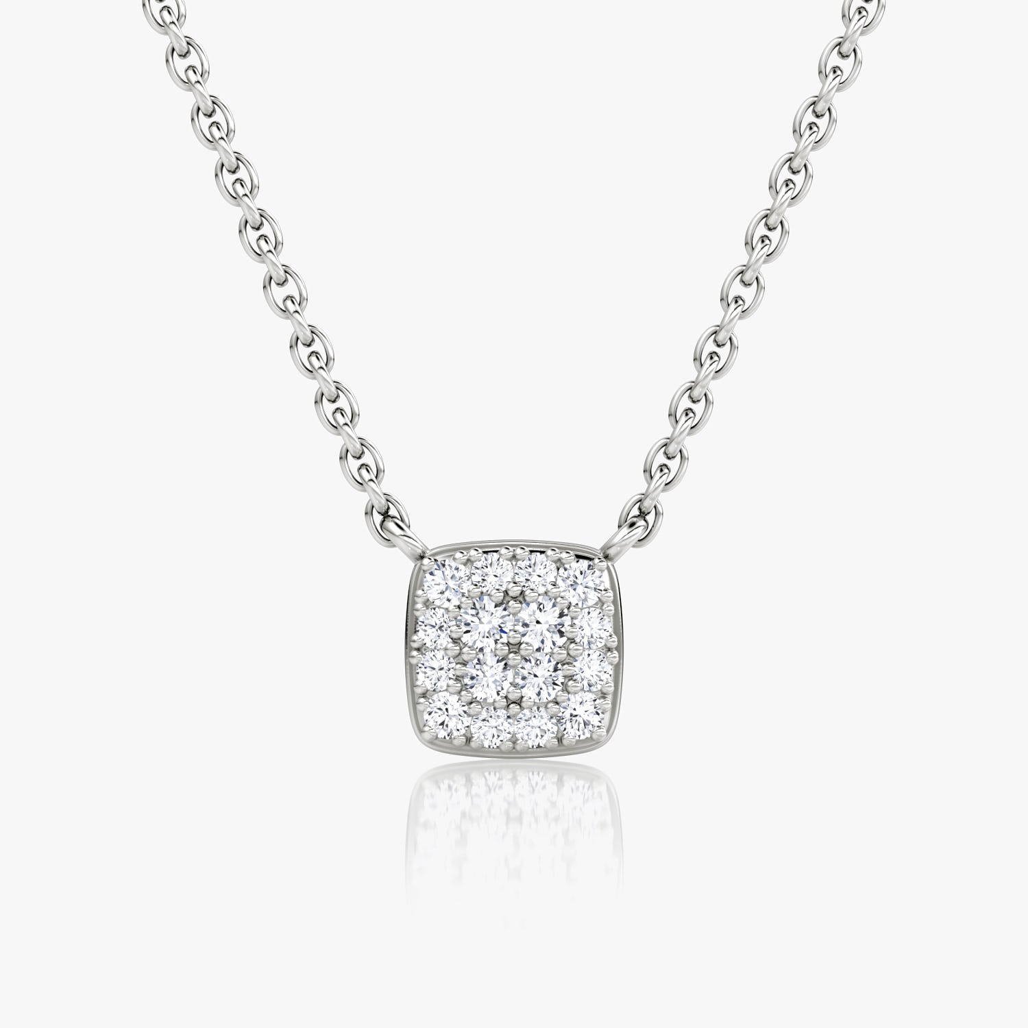0.10 TCW Round  Lab Grown Diamond Necklace
