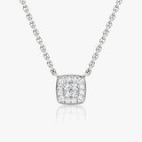 0.10 TCW Round  Lab Grown Diamond Necklace