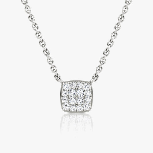 0.10 TCW Round  Lab Grown Diamond Necklace