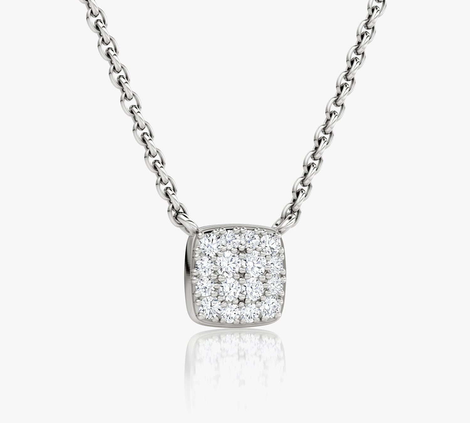 0.10 TCW Round  Lab Grown Diamond Necklace