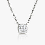 0.10 TCW Round  Lab Grown Diamond Necklace