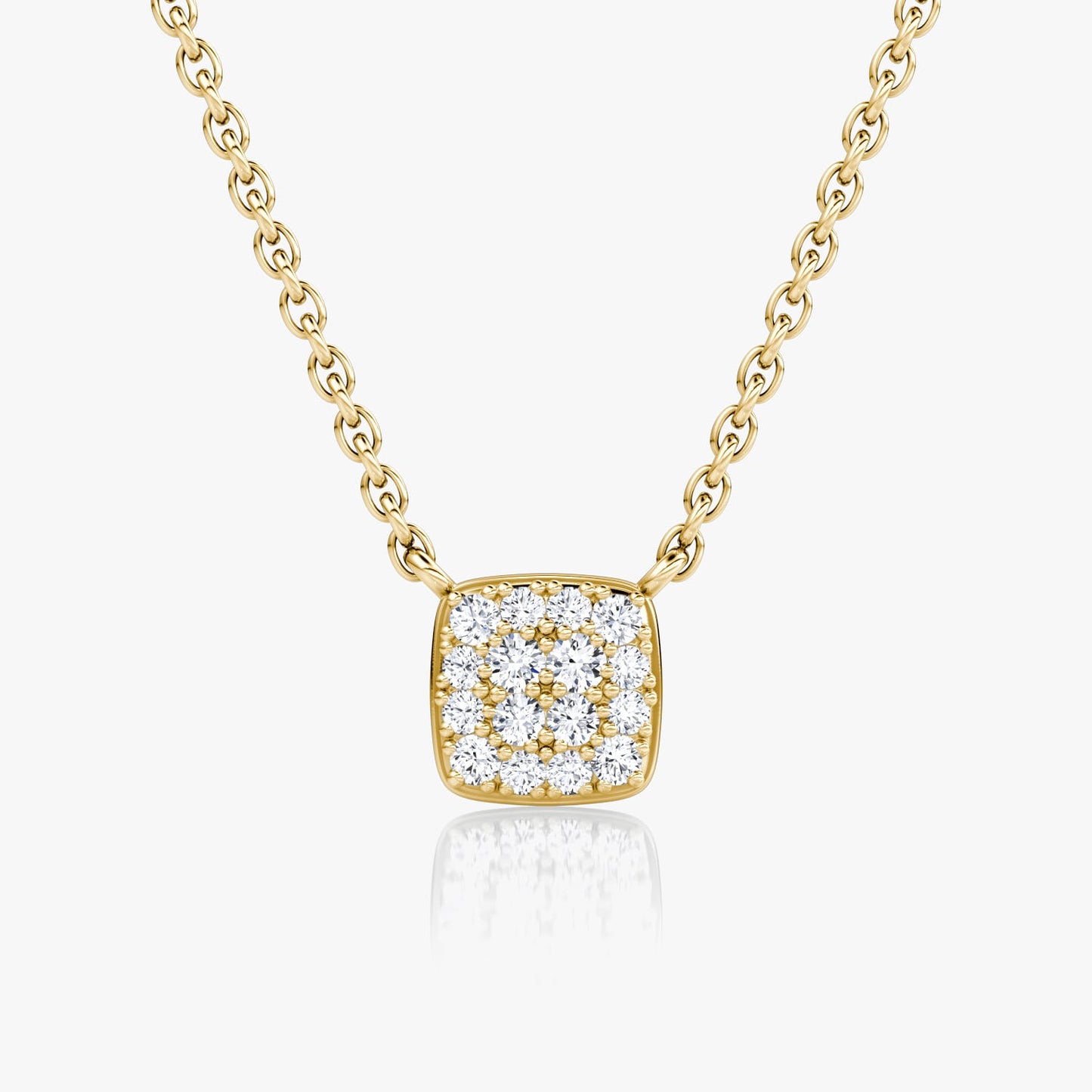 0.10 TCW Round  Lab Grown Diamond Necklace