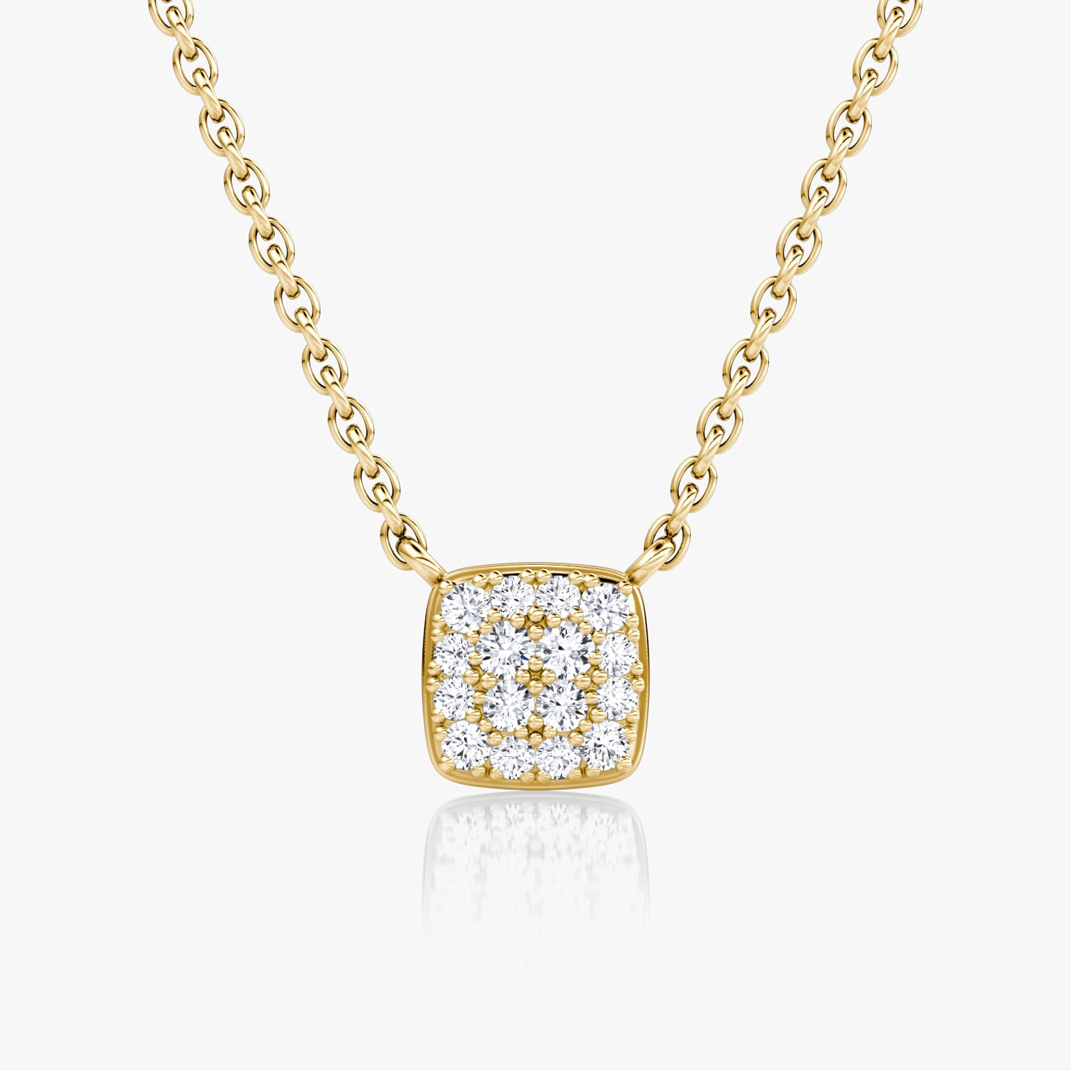 0.10 TCW Round  Lab Grown Diamond Necklace