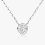 0.12 TCW Round  Lab Grown Diamond Necklace