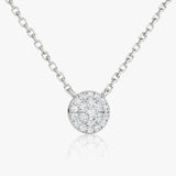 0.12 TCW Round  Lab Grown Diamond Necklace