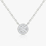 0.12 TCW Round  Lab Grown Diamond Necklace
