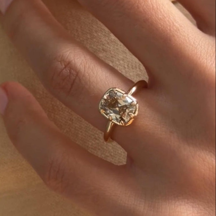 Round Cut Solitaire Lab Grown Diamond Engagement Ring