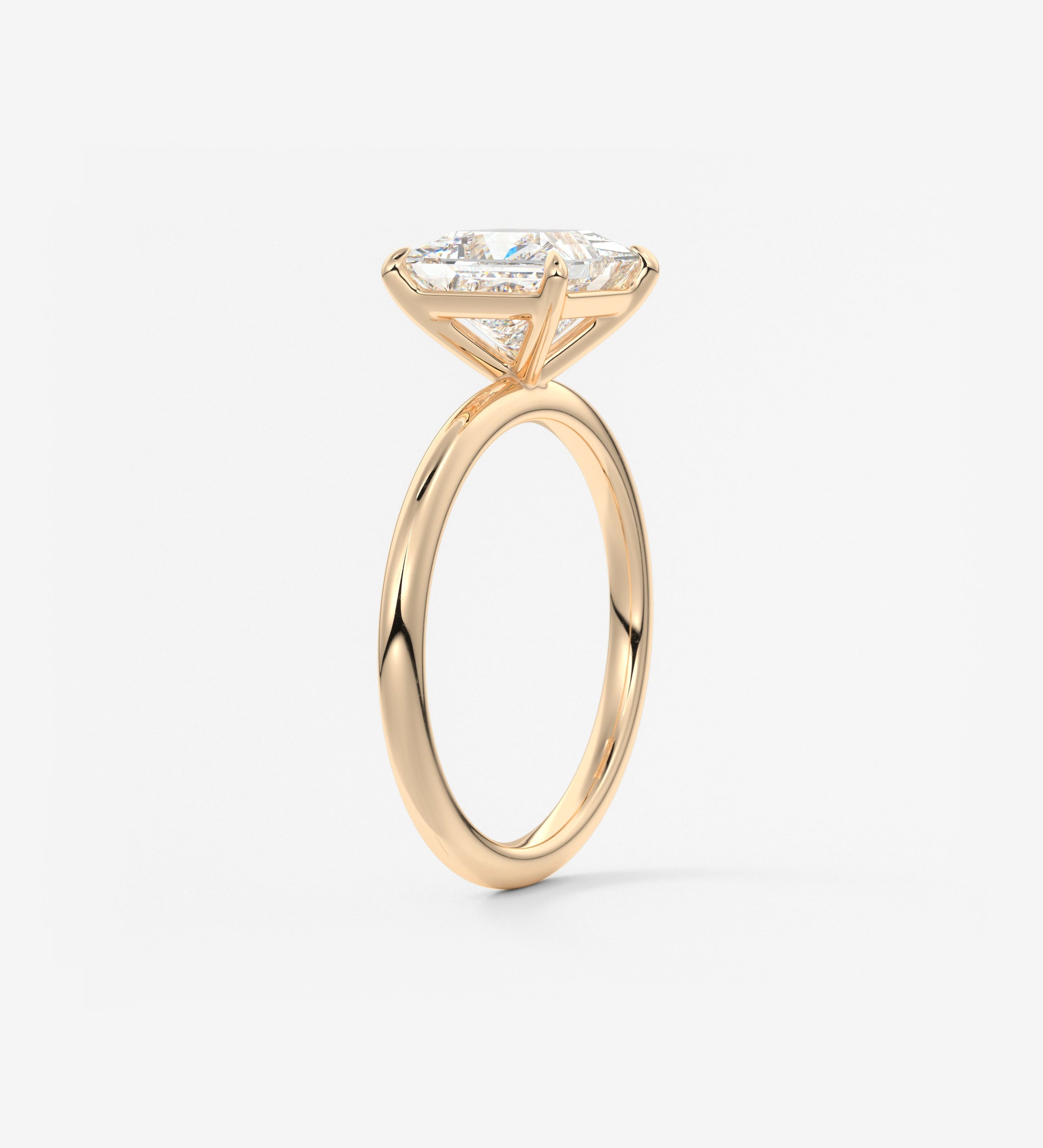 Princess Solitaire Lab Grown Diamond Engagement Ring