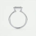 2 CT Emerald Half Bezel CVD F/VS1 Diamond Engagement Ring 8