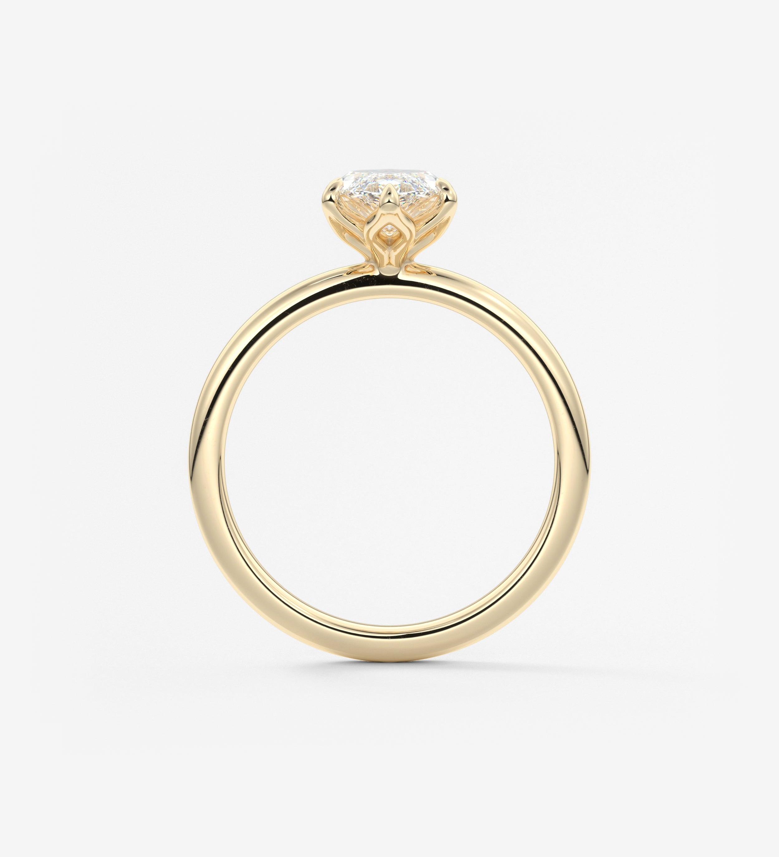Marquise Solitaire Lab Grown Diamond Engagement Ring