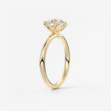 Round Solitaire Lab Grown Diamond Engagement Ring