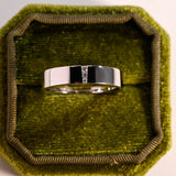 Delicate Moissanite Band with 0.05 TCW Round Cut Stones in Solid Gold 3