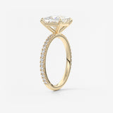 Princess Pave Lab Grown Diamond Engagement Ring
