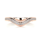 0.3 CT Round Curved CVD EF/VVS Diamond Wedding Band 17