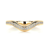 0.3 CT Round Curved CVD EF/VVS Diamond Wedding Band 6