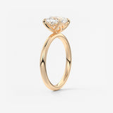 Cushion Solitaire Lab Grown Diamond Engagement Ring