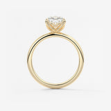 Cushion Solitaire Lab Grown Diamond Engagement Ring