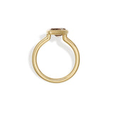 2.02 CT Pear Champagne Lab Grown Diamond Engagement Ring