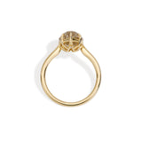 4 CT Pear Champagne Cut Lab Grown Diamond Engagement Ring