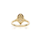 5 CT Champagne Old Mine Oval Lab Grown Diamond Ring