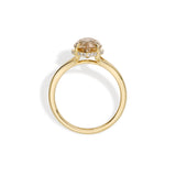 3 CT Champagne Old Mine Marquise Lab Grown Diamond Ring