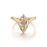 3 CT Champagne Marquise Lab Grown Diamond Bridal Set