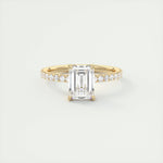 1.75 CT Emerald Solitaire CVD F/VS1 Diamond Engagement Ring 7