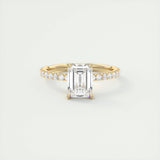 1.75 CT Emerald Solitaire CVD F/VS1 Diamond Engagement Ring 7