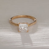 1.65 CT Princess  Lab Grown Diamond Solitaire Engagement Ring
