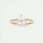 1.5 CT Trillion Solitaire CVD F/VS1 Diamond Engagement Ring 8