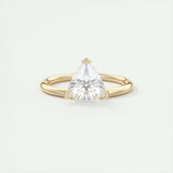 1.5 CT Trillion Solitaire CVD F/VS1 Diamond Engagement Ring 8