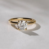 1.47 CT Round Lab Grown Diamond Solitaire Style Engagement Ring
