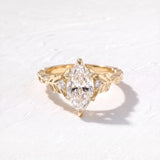 1.5 CT Nature Inspired Marquise Lab Grown Diamond Engagement Ring