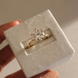 2.6 CT Round Lab Grown Diamond Solitaire Style Engagement Ring