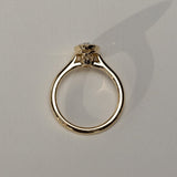 1.53 CT Oval  Lab Grown Diamond Bezel Solitaire Style Engagement Ring