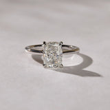 1.70 CT Elongated Cushion Lab Grown Diamond Solitaire Style Engagement Ring