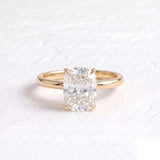 2 CT Oval Lab Grown Diamond Engagement Ring – Hidden Halo