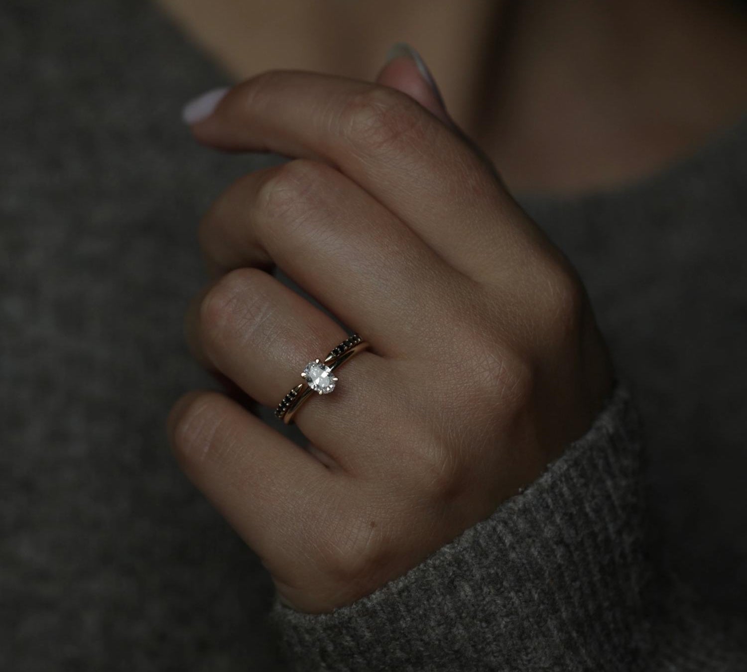 Oval Solitaire Lab Grown Diamond Engagement Ring