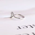 Stunning 1.0 - 2.0 CT Emerald Moissanite Engagement Ring With Hidden Halo Design 7