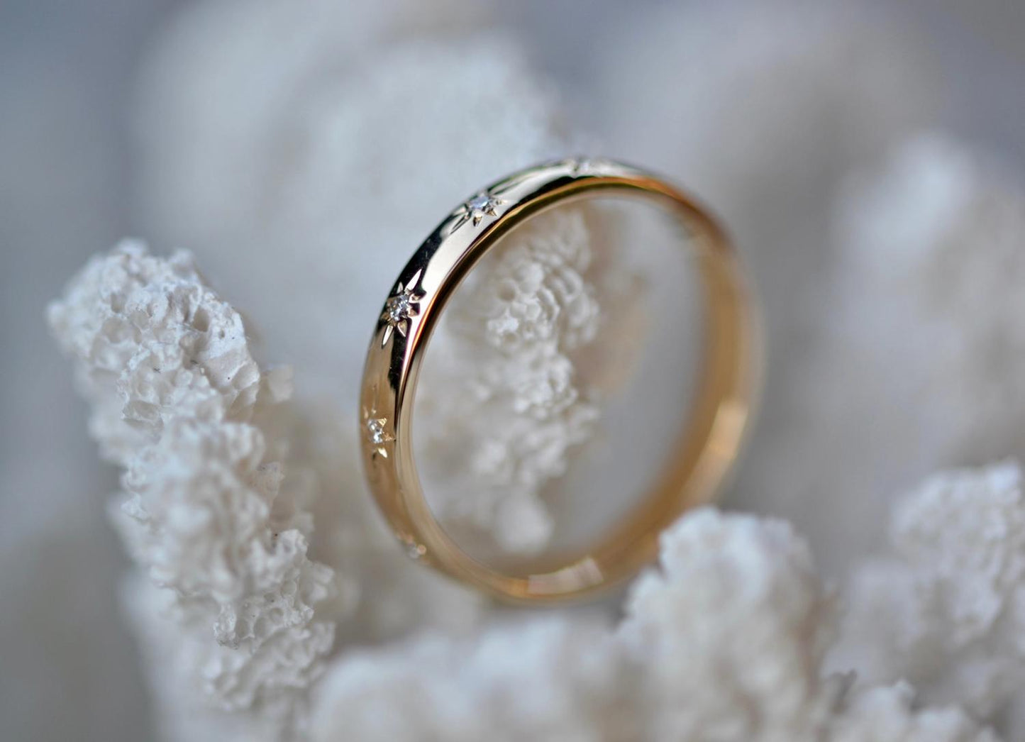 0.10 CT Round Flush Setting Lab Grown Diamond Wedding Band