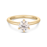 1 CT Round Solitaire Lab Grown Diamond Engagement Ring