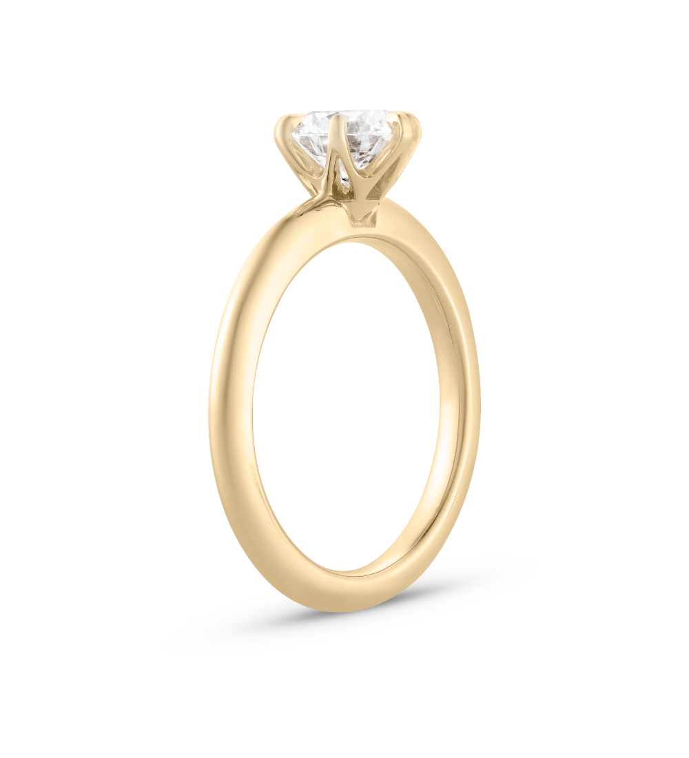 1.56 CT Round Solitaire Lab Grown Diamond Engagement Ring
