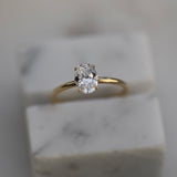Oval Solitaire Lab Grown Diamond Engagement Ring